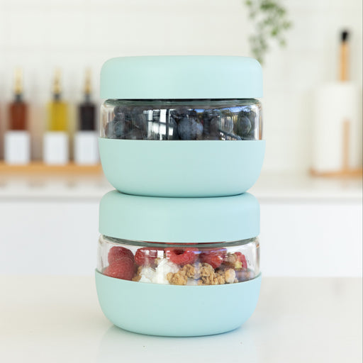 Glass Food Storage Jar - 500ml - Little Label Co Australia - The Home of Organisation For Kitchen, Bathroom, Laundry & More
