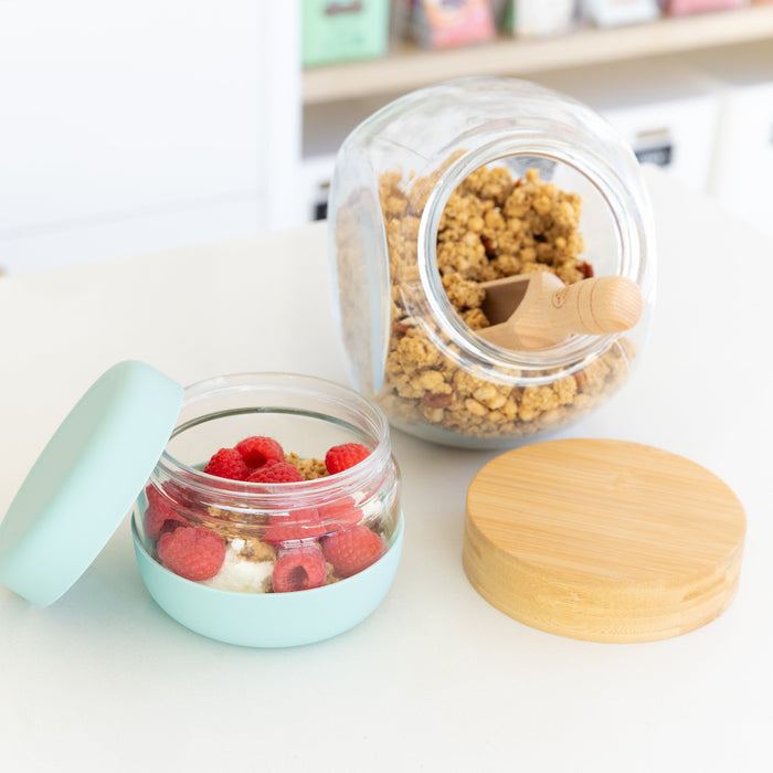 Glass Food Storage Jar - 500ml - Little Label Co Australia - The Home of Organisation For Kitchen, Bathroom, Laundry & More