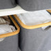 Dark Grey Linen Basket - Medium - Little Label Co The Home of Organisation For Kitchen, Bathroom, Laundry & More