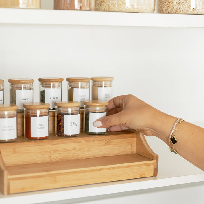 Large Bamboo Shelf - Little Label Co The Home of Organisation For Kitchen, Bathroom, Laundry & More