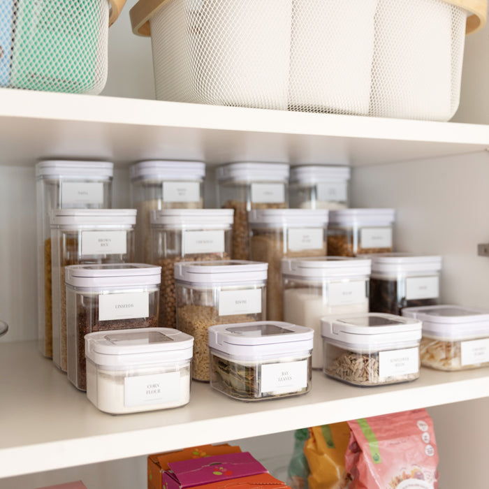 Complete Flip Top Pantry Organisation Set - Little Label Co Australia - The Home of Organisation For Kitchen, Bathroom, Laundry & More
