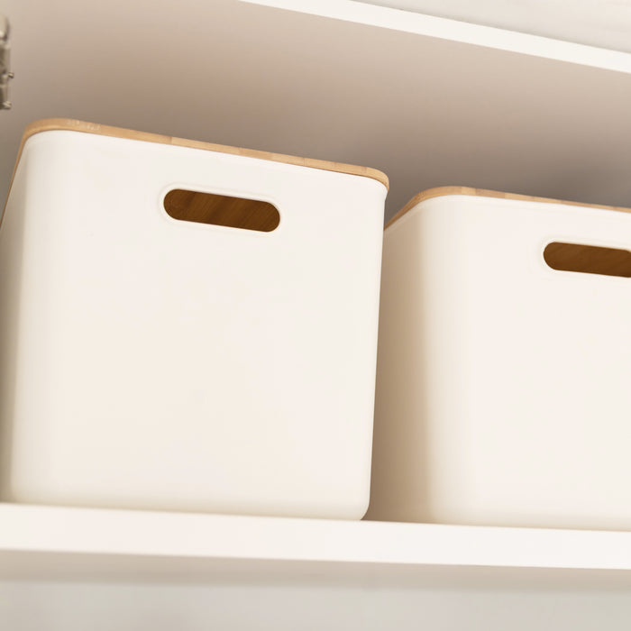 Complete Bamboo & Glass Pantry Organisation Set - Little Label Co Australia - The Home of Organisation For Kitchen, Bathroom, Laundry & More