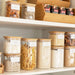 Ultimate Square Bamboo & Glass Pantry Container Set - Little Label Co Australia - The Home of Organisation For Kitchen, Bathroom, Laundry & More