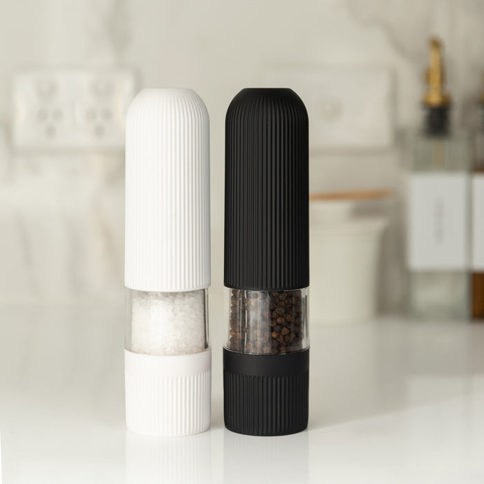Electric Salt & Pepper Grinder & Butter Bell Set - Little Label Co Australia - The Home of Organisation For Kitchen, Bathroom, Laundry & More
