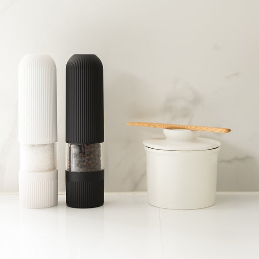 Electric Salt & Pepper Grinder & Butter Bell Set - Little Label Co Australia - The Home of Organisation For Kitchen, Bathroom, Laundry & More