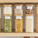 Square Bamboo Glass Deluxe Pantry Pack - Little Label Co The Home of Organisation For Kitchen, Bathroom, Laundry & More
