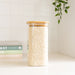 Square Glass and Bamboo Storage Jar - 1.75L - Little Label Co The Home of Organisation For Kitchen, Bathroom, Laundry & More