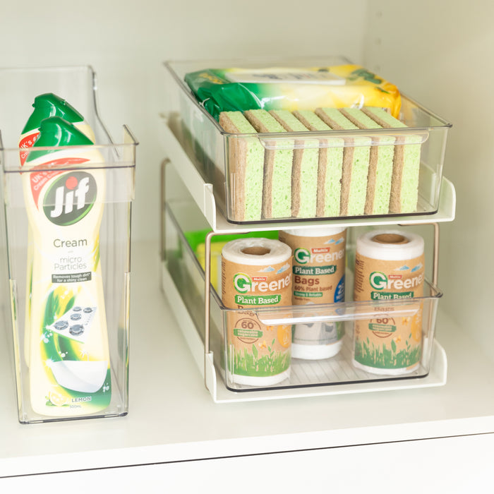 Little Label Co Under Sink Organisation Pack. For Organising and keeping your under sink space clean and tidy. For Bathroom, Kitchen or Laundry Organisation.
