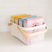 White Large Handy Storage Basket with Wooden Handle - Little Label Co The Home of Organisation For Kitchen, Bathroom, Laundry & More
