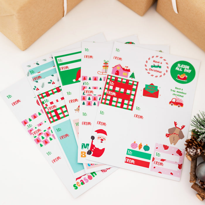 Christmas Gift Sticker Pack (47 Stickers) - Little Label Co Australia - The Home of Organisation For Kitchen, Bathroom, Laundry & More