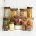 Acacia Wood Glass Jar 250ml - Little Label Co - - 30%, Acacia Storage Jars, Acacia Wood, Food Storage Containers, Glass Storage, Herb & Spice Jars, Herb & Spice Organisation, Kitchen Organisation, Pantry Organisation