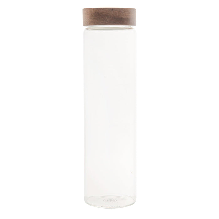 Acacia Wood Glass Pasta Jar 1.2L - Little Label Co - - 30%, Acacia Storage Jars, Acacia Wood, Food Storage Containers, Glass Storage, Kitchen Organisation, Pantry Organisation, Pasta Jar