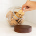 Glass Snack Jar with Acacia Lid - 2L - Little Label Co Australia - The Home of Organisation For Kitchen, Bathroom, Laundry & More