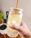 Bamboo Glass Drinking Jar-500ml - Little Label Co - Drinkware - 30%, Catchoftheday