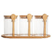 Bamboo Glass Trio Set Round 500ml - Little Label Co - Food Storage Containers - 20%, Catchoftheday