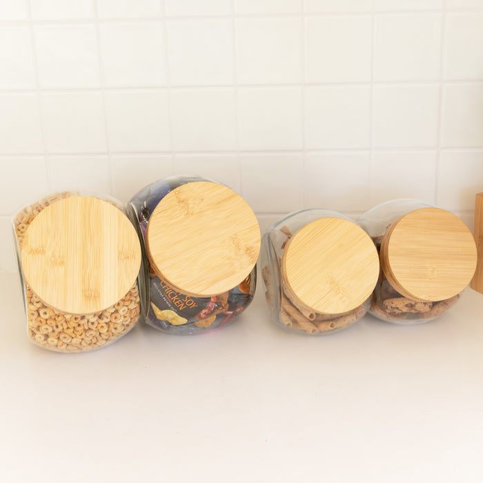 Bamboo Snack Jar Packs - Little Label Co Australia - The Home of Organisation For Kitchen, Bathroom, Laundry & More