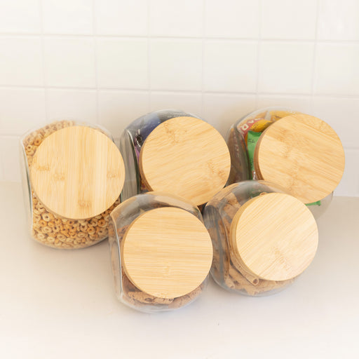 Bamboo Snack Jar Packs - Little Label Co Australia - The Home of Organisation For Kitchen, Bathroom, Laundry & More