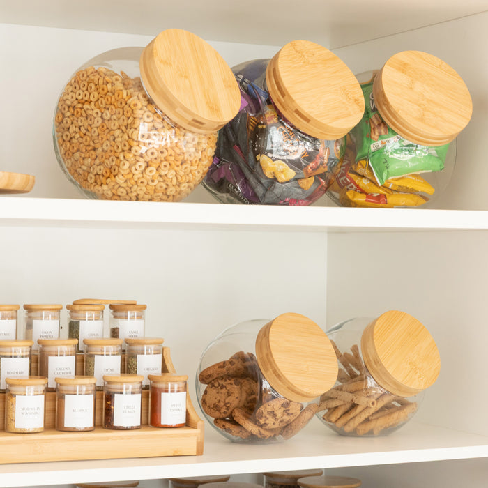 Bamboo Snack Jar Packs - Little Label Co Australia - The Home of Organisation For Kitchen, Bathroom, Laundry & More