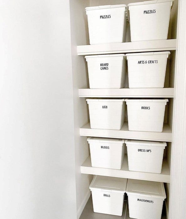 Custom Toy Room & Large Storage Tub Labels - Little Label Co - Labels & Tags - 30%, Home Organisation Labels