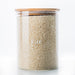 Pantry Container for food storage 3l glass jar with bamboo lid. home organisation pantry jar