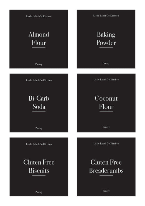 Gluten Free Pantry Stickers (24 Labels) Black or White - Little Label Co - Labels & Tags - 60%, Catchoftheday