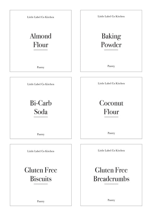 Gluten Free Pantry Stickers (24 Labels) Black or White - Little Label Co - Labels & Tags - 60%, Catchoftheday