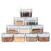 White 450ml Flip Canister (10 pack) - pantry containers