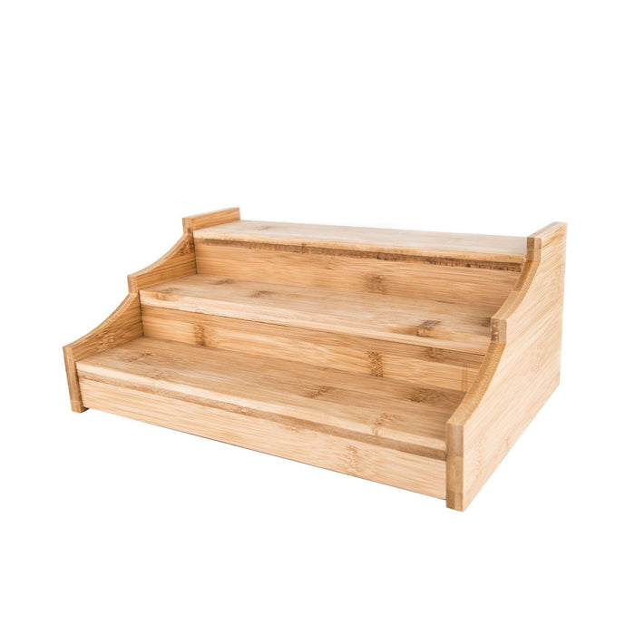 Large Bamboo Spice Shelf with 12 x 200ml Herb & Spice Jars Pack. Air tight herb and spice jar. Spice storage jars with spice rack. Bamboo spice rack for storing her and spice jars