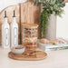 Large Round Stackable Bamboo Glass Jar - (pack of 3) - Little Label Co - Bathroom Accessories - 20%, Bamboo Storage Solutions, Catchoftheday, Storage Containers