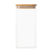 Square Bamboo Glass Pantry Pack for pantry organisation and food storage. Little Label Co Air Tight Containers for Pantry Organisation and Food Storage. 