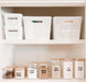 Square Glass and Bamboo Storage Jar 500ml - Little Label Co - Food Storage Containers - 20%, Food Storage Containers