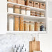 Square Glass and Bamboo Tall Jar - Little Label Co - Food Storage Containers - 20%, Food Storage Containers
