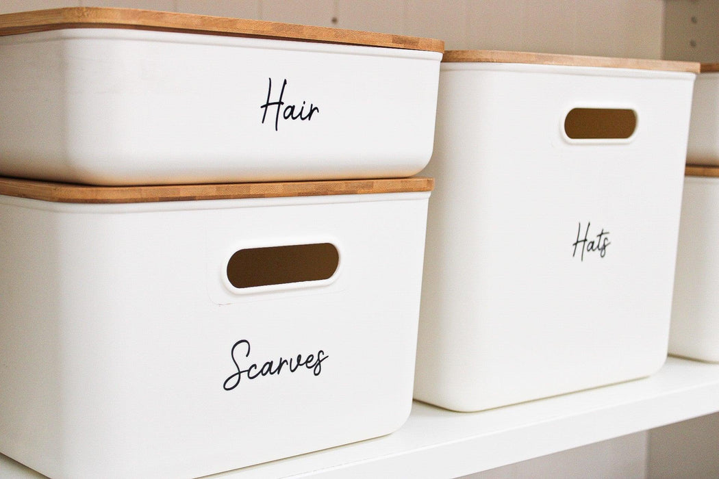 Storage Container Jumbo with Bamboo Lid - Little Label Co - Storage & Organization - 20%, mw_grouped_product