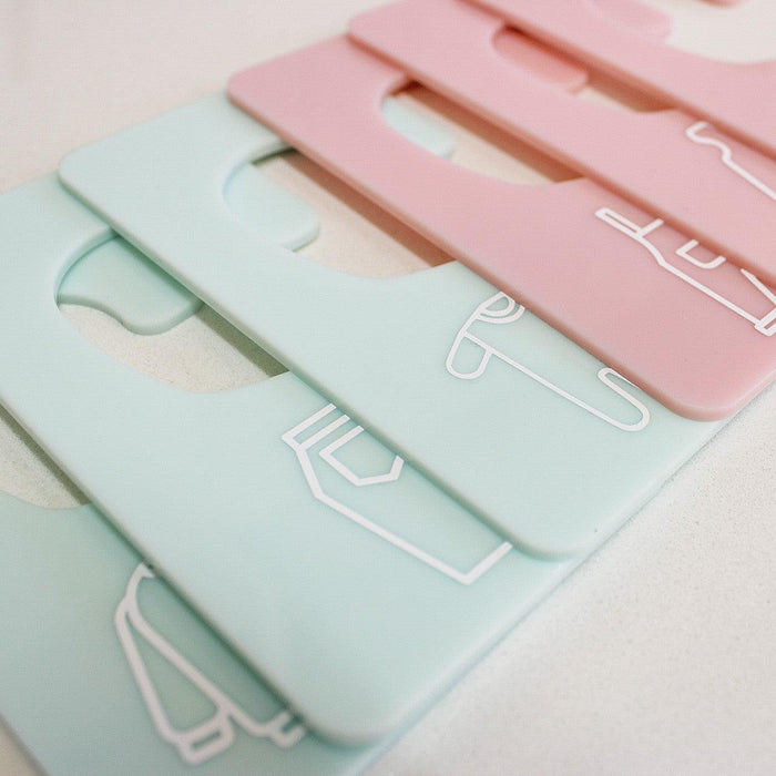 Wardrobe Organisers Acrylic or Bamboo (with custom labels) - Little Label Co - Labels & Tags - 30%, Wardrobe Tags