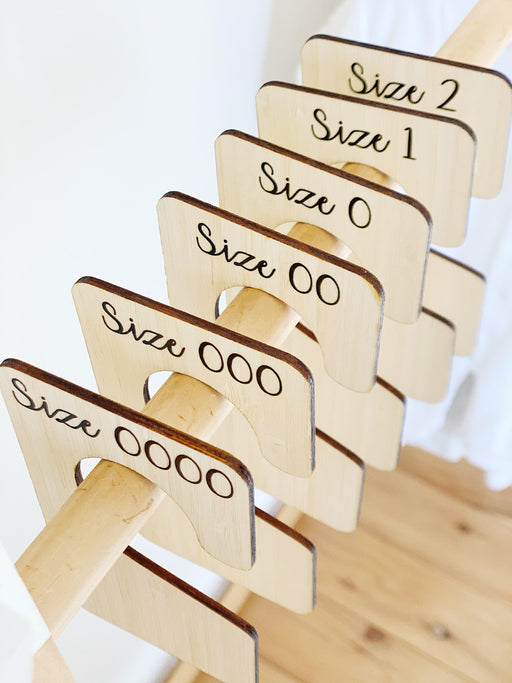 Wardrobe Organisers Acrylic or Bamboo (with custom labels) - Little Label Co - Labels & Tags - 30%, Wardrobe Tags