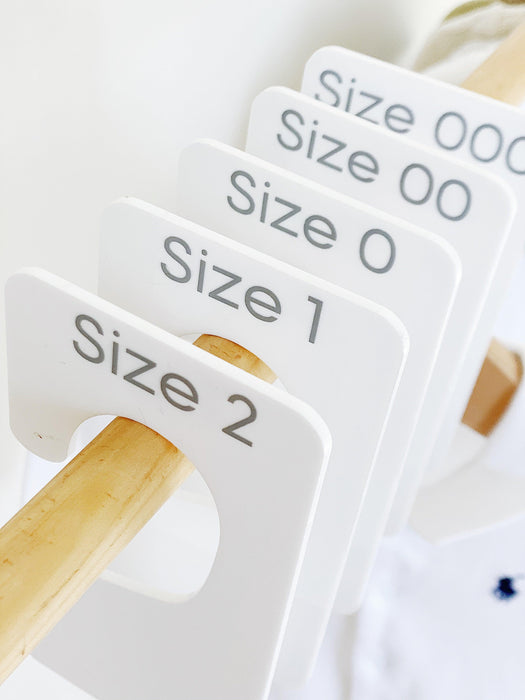 Wardrobe Organisers Acrylic or Bamboo (with custom labels) - Little Label Co - Labels & Tags - 30%, Wardrobe Tags