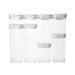 White Flip Canister  - Little Label Co - Food Storage Containers - Air tight containers - Pantry storage - Pantry organisation. Pantry Organization. 