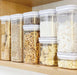 White Flip Canister  - Little Label Co - Food Storage Containers - Air tight containers - Pantry storage - Pantry organisation. Pantry Organization. 